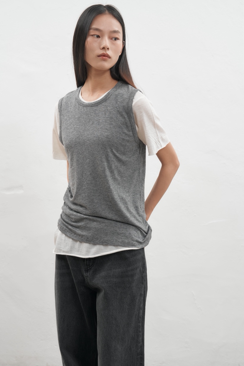 JEONG GAM STUDIOS韓國直郵㊣女士新品休閑真品25秋冬吊帶背心JEONG GAM吊帶/背心