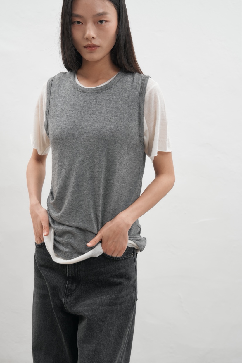 JEONG GAM STUDIOS韓國直郵㊣女士新品休閑真品25秋冬吊帶背心JEONG GAM吊帶/背心