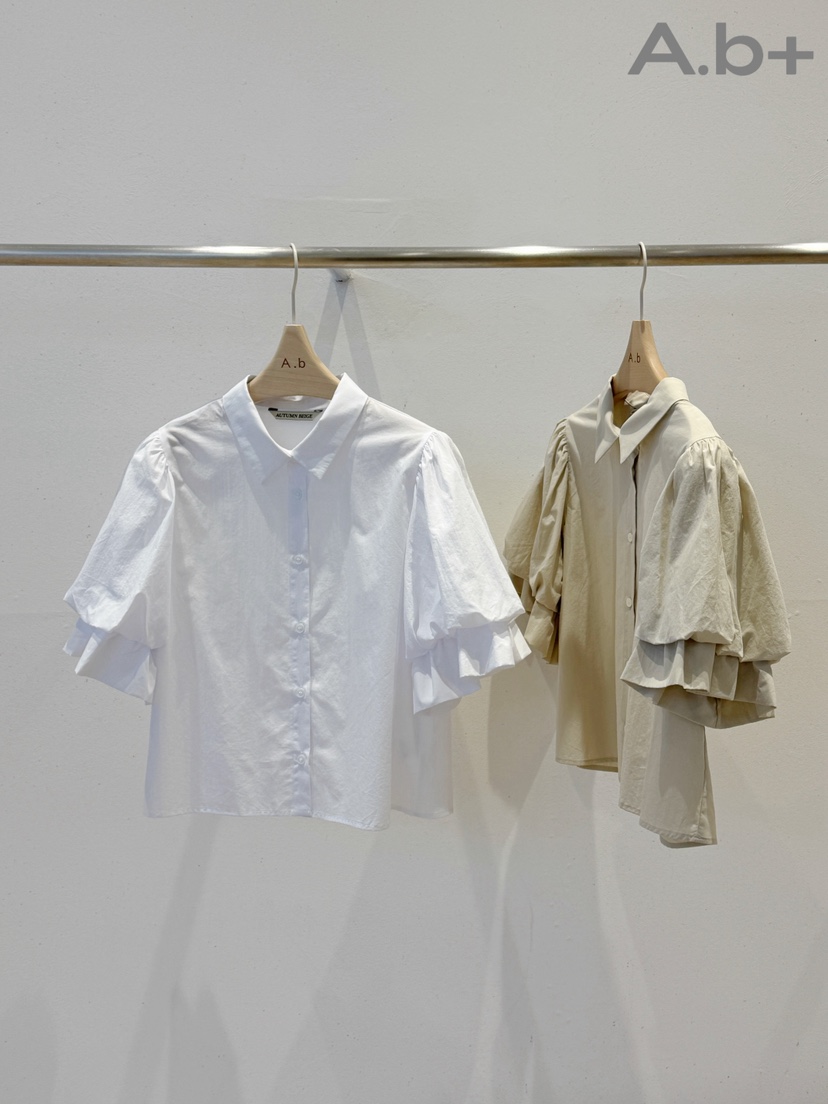 AUTUMN BEIGE PLUS東大門㊣直郵女裝新款熱賣25秋冬襯衫蕾絲衫AUTUMN BEIGE PLUS襯衫/蕾絲衫