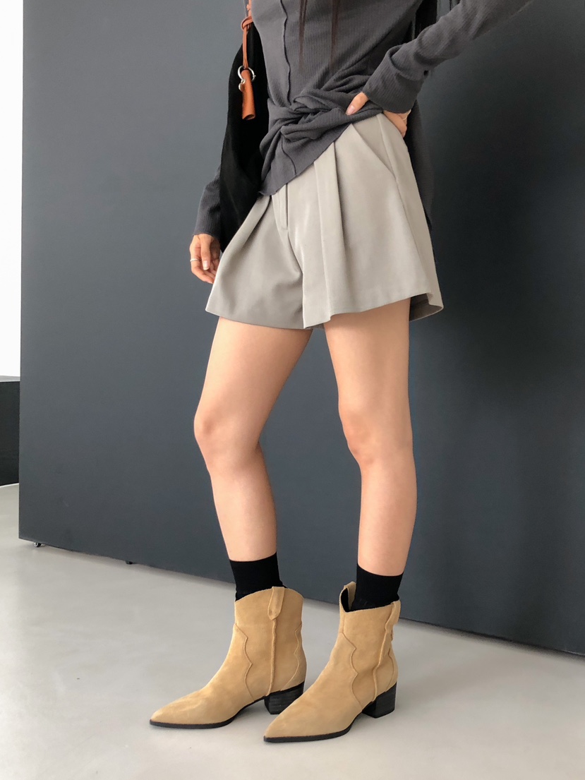 ROUGH東大門㊣代購女裝新款推薦人氣25秋冬熱賣休閑真品短褲ROUGH短褲