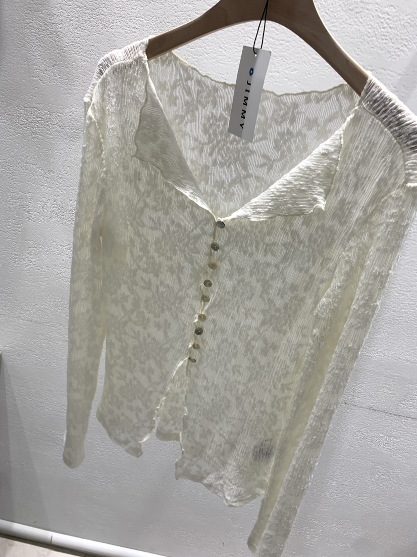 JIMMY韓國代購㊣女士新款25秋冬推薦熱賣襯衫蕾絲衫蕾絲開衫JIMMY/REMAKE襯衫/蕾絲衫