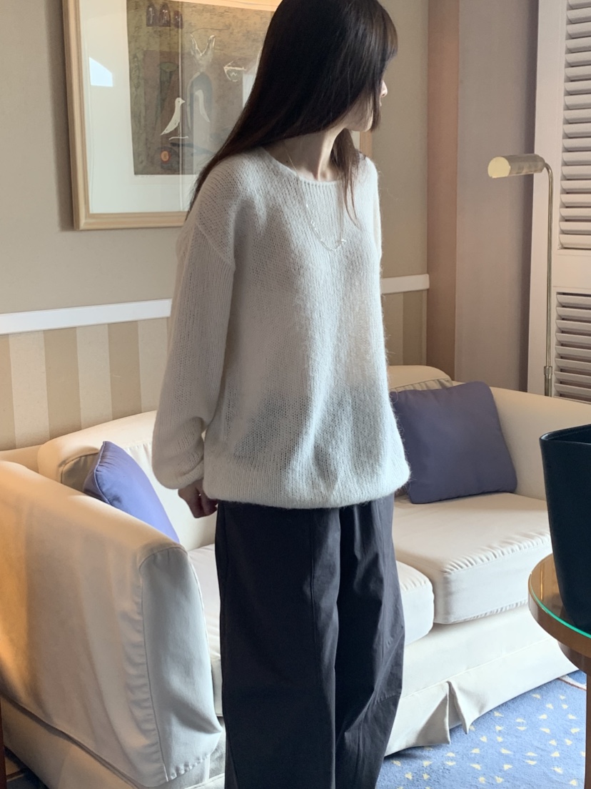 TAF韓國直郵㊣女士新品職業推薦休閑時尚人氣熱賣針織衫羊駝TAF針織衫