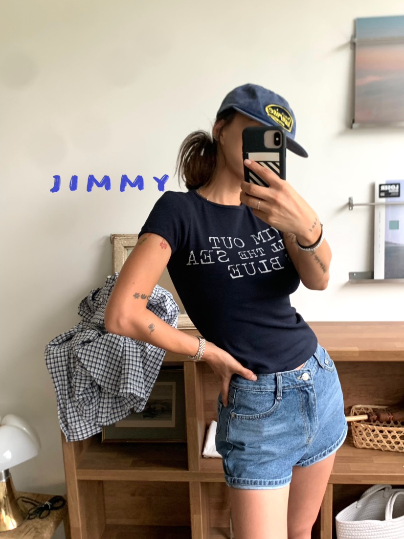 JIMMY韓國直郵㊣女裝新款推薦真品熱賣休閑職業人氣25秋冬T恤JIMMY/REMAKET恤