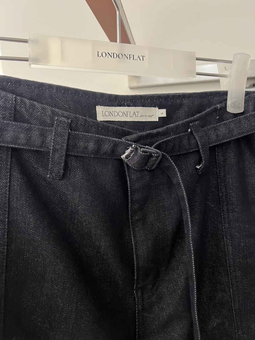 LONDON FLAT東大門㊣代購女士新品推薦休閑時尚牛仔褲含腰帶LONDON FLAT牛仔褲