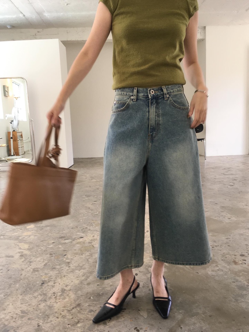 CEDARWOOD韓國直郵㊣女士新品25秋冬真品職業時尚休閑牛仔褲CEDARWOOD牛仔褲