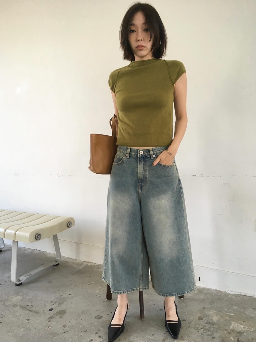 CEDARWOOD韓國直郵㊣女士新品25秋冬真品職業時尚休閑牛仔褲CEDARWOOD牛仔褲