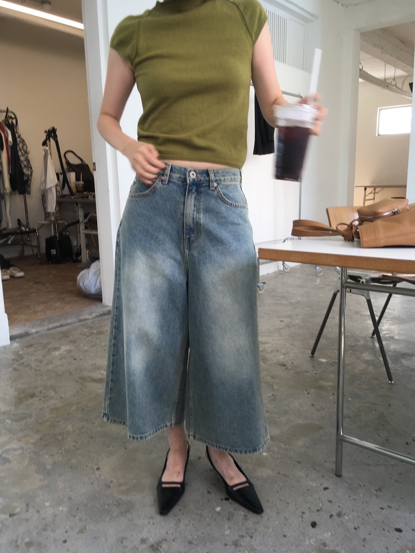 CEDARWOOD韓國直郵㊣女士新品25秋冬真品職業時尚休閑牛仔褲CEDARWOOD牛仔褲