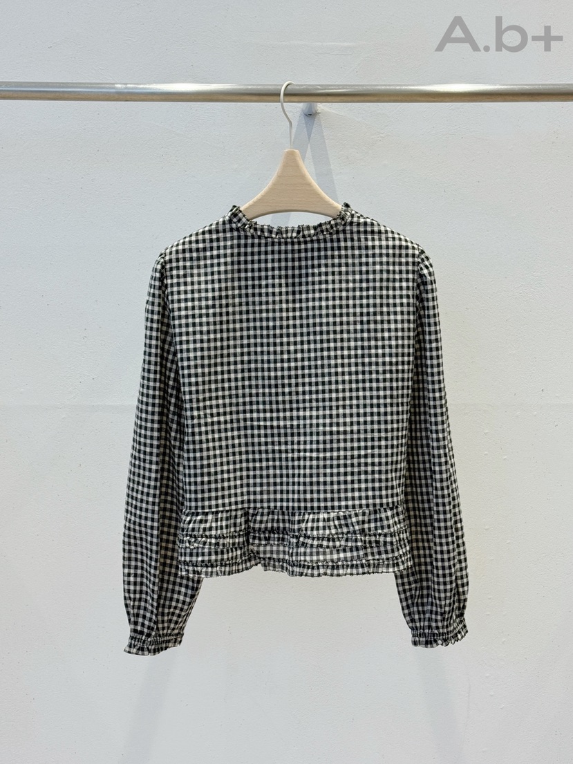 AUTUMN BEIGE PLUS東大門㊣實拍女裝新品熱賣真品襯衫蕾絲衫AUTUMN BEIGE PLUS襯衫/蕾絲衫