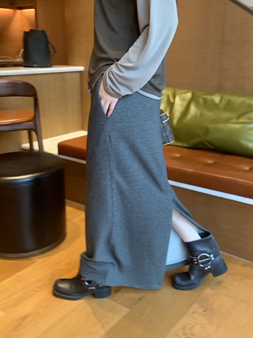 TAF韓國直郵㊣女裝新款25秋冬人氣職業時尚熱賣真品休閑長裙TAF長裙