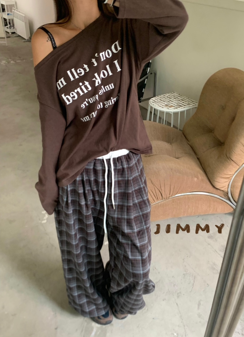 JIMMY東大門㊣代購女士新品真品職業休閑人氣熱賣休閑褲格紋JIMMY/REMAKE休閑褲