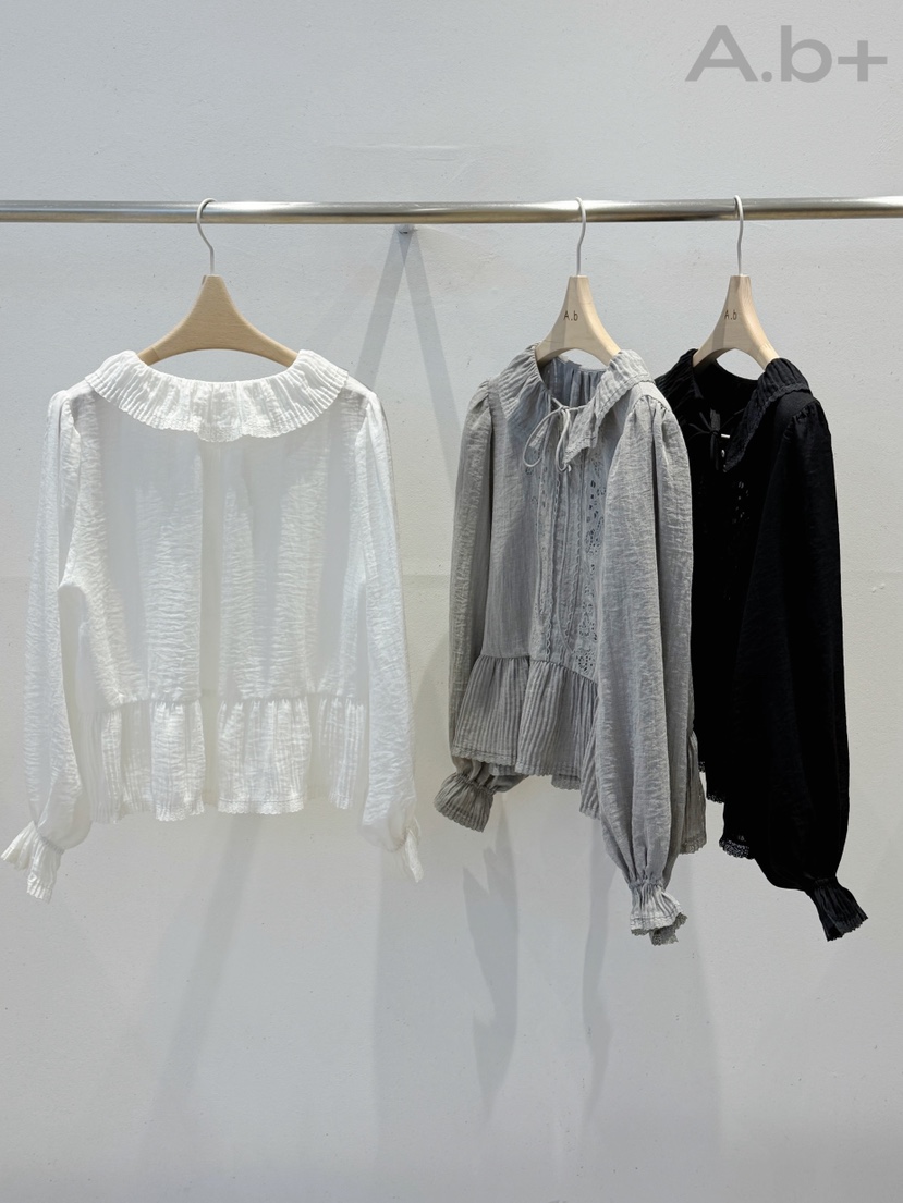 AUTUMN BEIGE PLUS東大門㊣實拍女士新款25秋冬襯衫蕾絲衫AUTUMN BEIGE PLUS襯衫/蕾絲衫