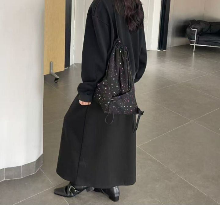 TROUVAILLE東大門㊣實拍女裝新款熱賣25秋冬推薦真品雙肩背包TROUVAILLE雙肩背包