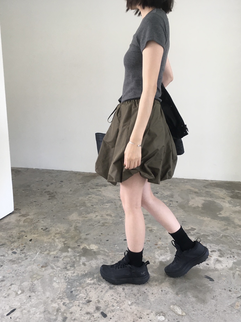 CEDARWOOD東大門㊣代購女士新款休閑時尚25秋冬人氣短裙尼龍CEDARWOOD短裙