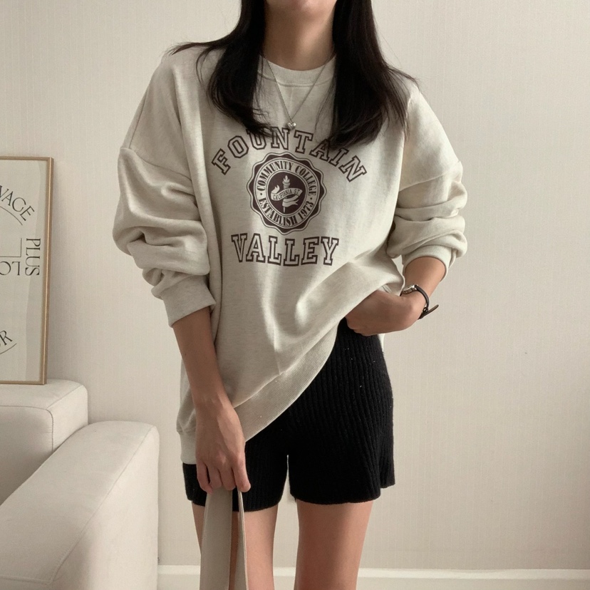 HELLO JINI韓國代購㊣女裝新品休閑25秋冬時尚職業熱賣衛衣HELLO JINI衛衣