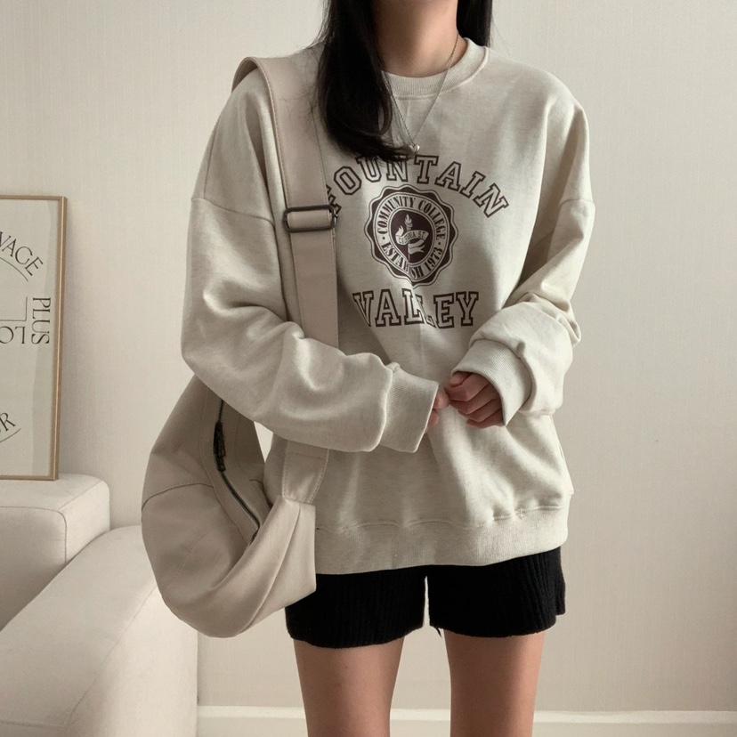 HELLO JINI韓國代購㊣女裝新品休閑25秋冬時尚職業熱賣衛衣HELLO JINI衛衣