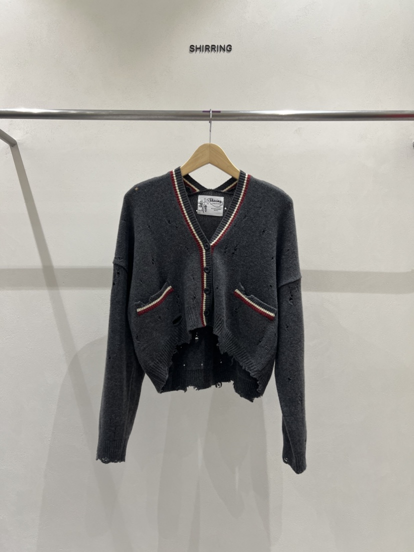 SHIRRING韓國直郵㊣女裝新款25秋冬真品推薦休閑時尚針織衫SHIRRING針織衫圖色1
