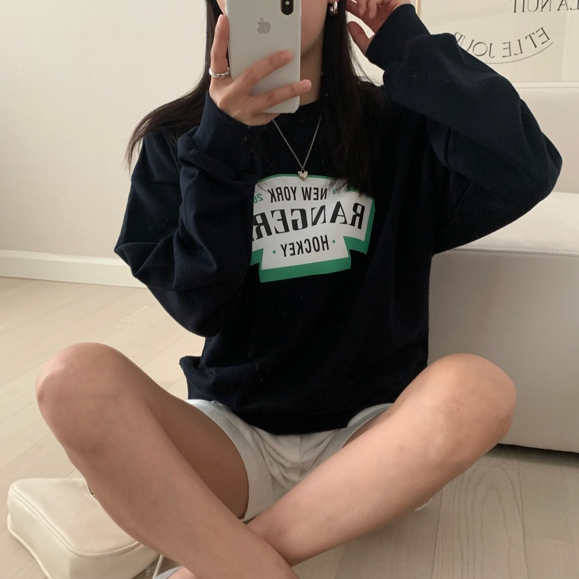HELLO JINI東大門㊣代購女士新品25秋冬真品休閑職業推薦衛衣HELLO JINI衛衣