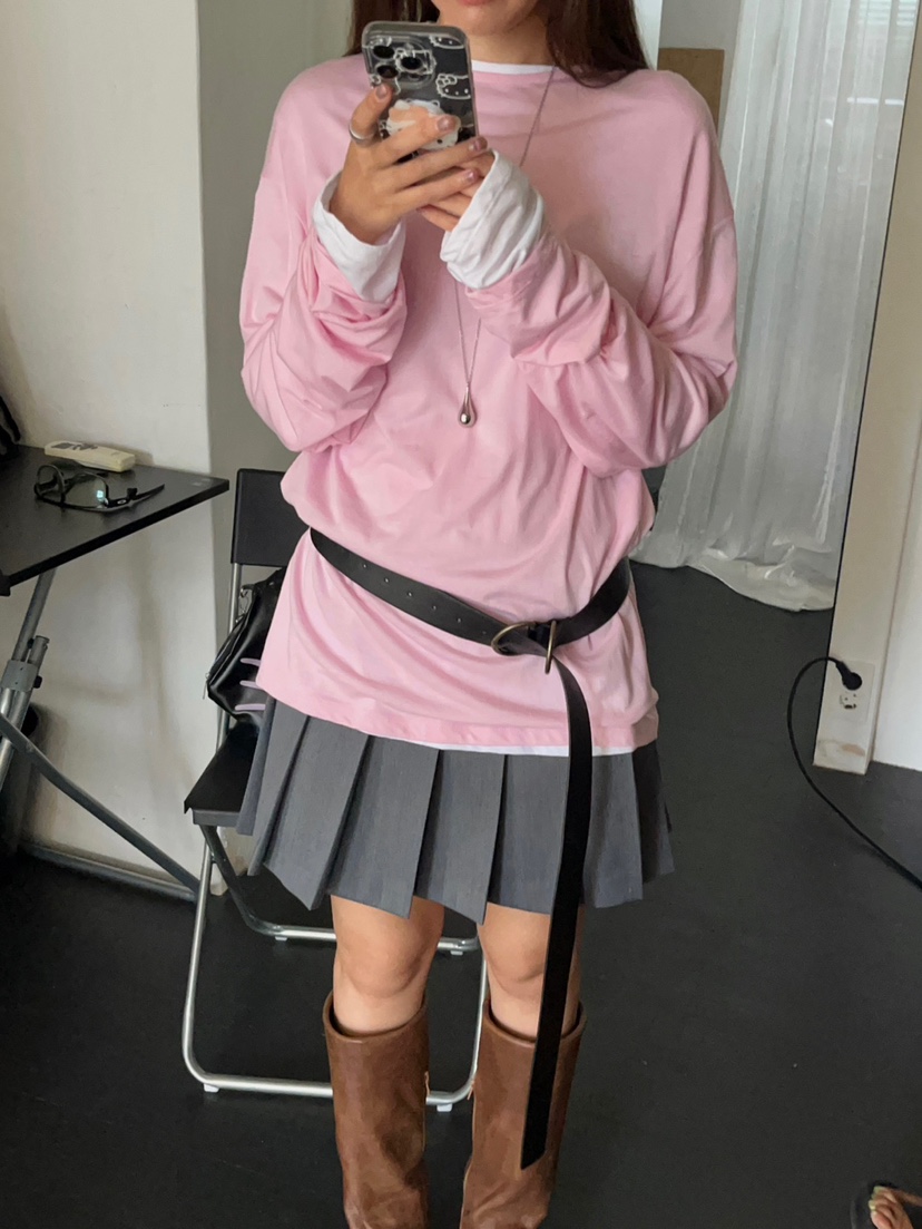 MADE-P東大門㊣實拍女裝新品人氣熱賣時尚真品推薦長袖T恤MADE-P長袖T恤