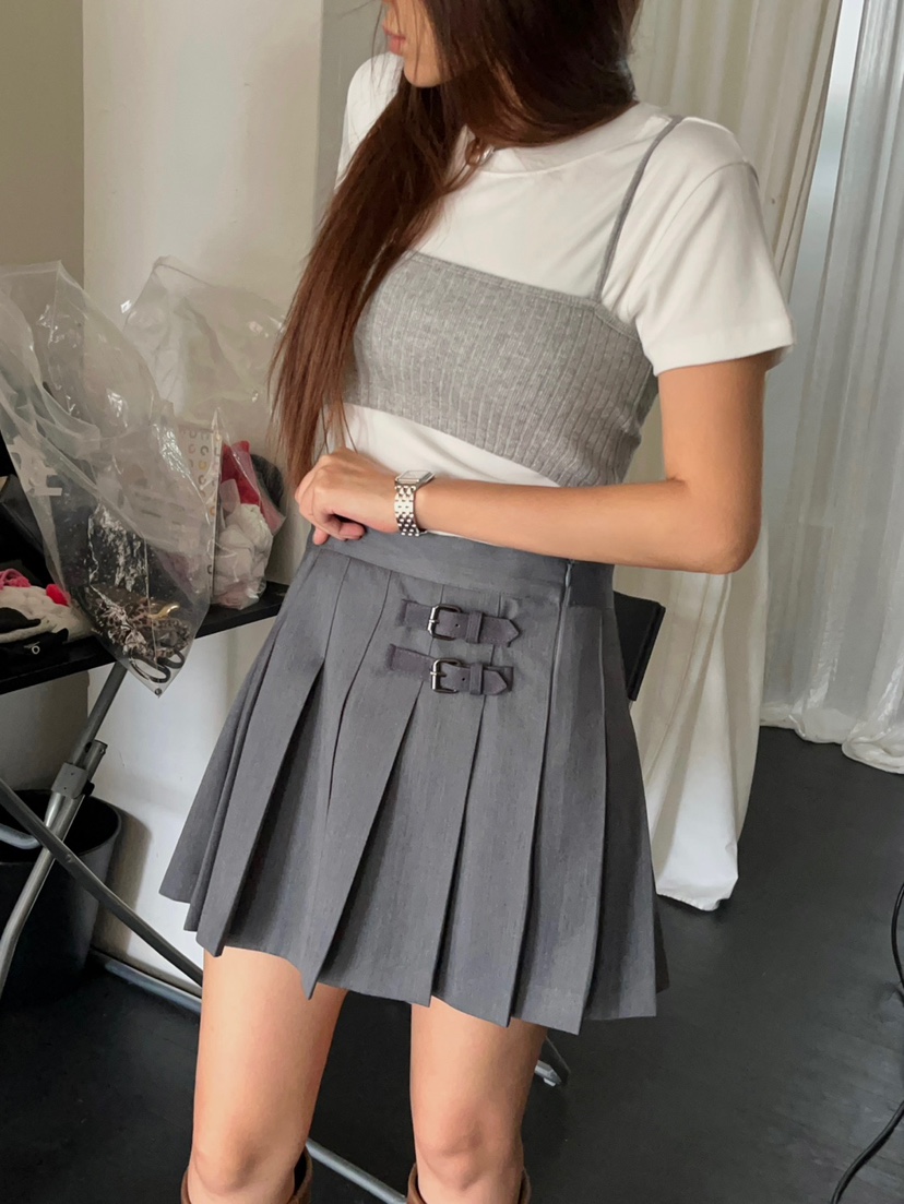 MADE-P東大門㊣代購女士新品推薦時尚熱賣25秋冬職業休閑短裙MADE-P短裙