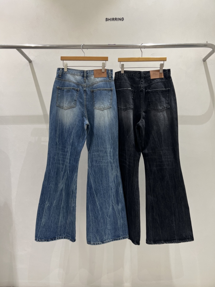 SHIRRING韓國代購㊣女裝新款職業熱賣25秋冬時尚人氣牛仔褲SHIRRING牛仔褲