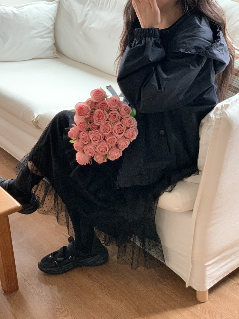 BEFORE SUNRISE東大門㊣代購女裝新品推薦人氣夾克荷葉邊兜帽BEFORE SUNRISE夾克