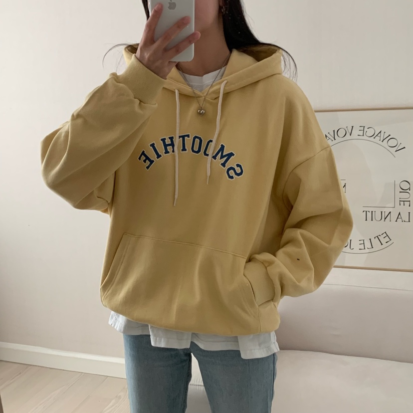 HELLO JINI東大門㊣代購女裝新品時尚推薦25秋冬職業人氣衛衣HELLO JINI衛衣