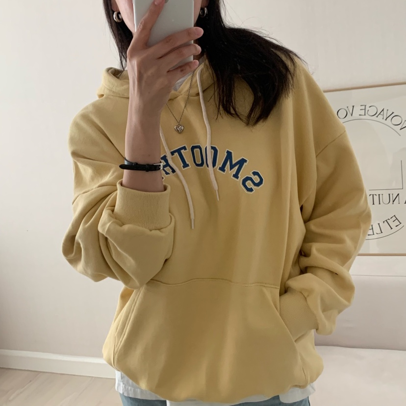 HELLO JINI東大門㊣代購女裝新品時尚推薦25秋冬職業人氣衛衣HELLO JINI衛衣