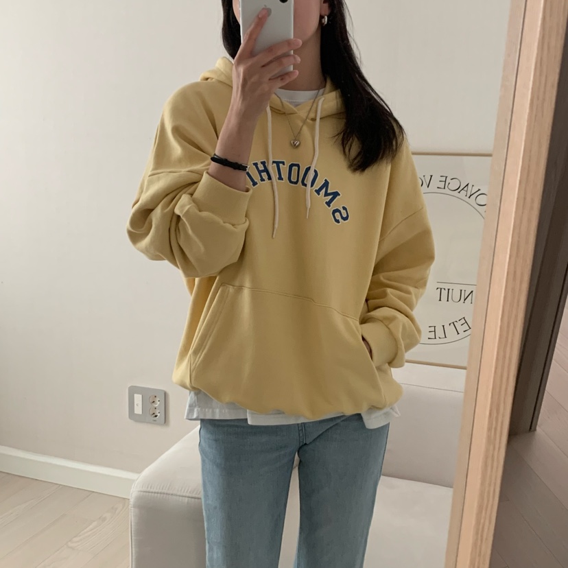 HELLO JINI東大門㊣代購女裝新品時尚推薦25秋冬職業人氣衛衣HELLO JINI衛衣
