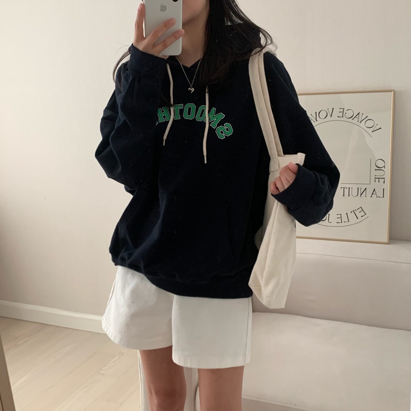 HELLO JINI東大門㊣代購女裝新品時尚推薦25秋冬職業人氣衛衣HELLO JINI衛衣