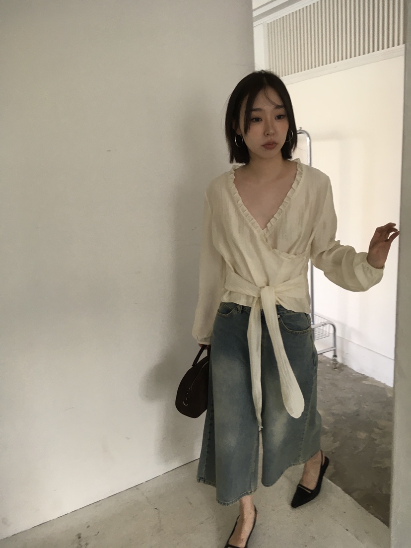 CEDARWOOD東大門㊣實拍女裝新品休閑熱賣職業時尚襯衫蕾絲衫CEDARWOOD襯衫/蕾絲衫