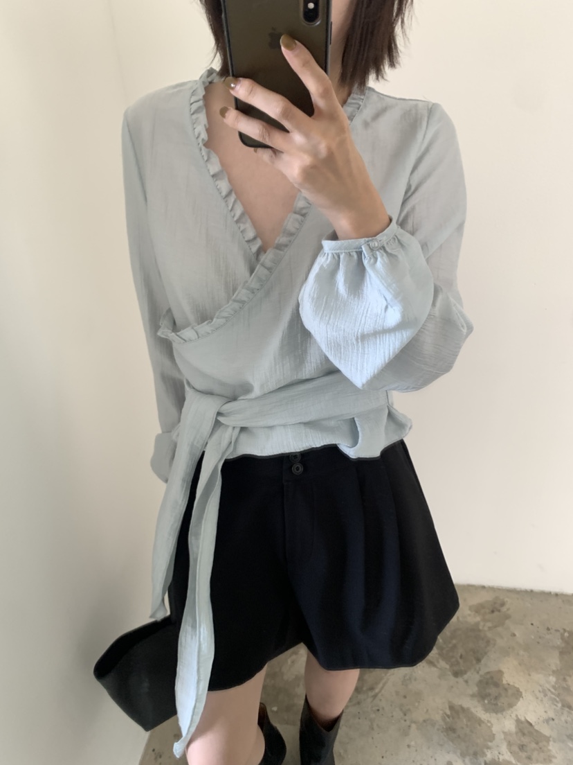 CEDARWOOD東大門㊣實拍女裝新品休閑熱賣職業時尚襯衫蕾絲衫CEDARWOOD襯衫/蕾絲衫