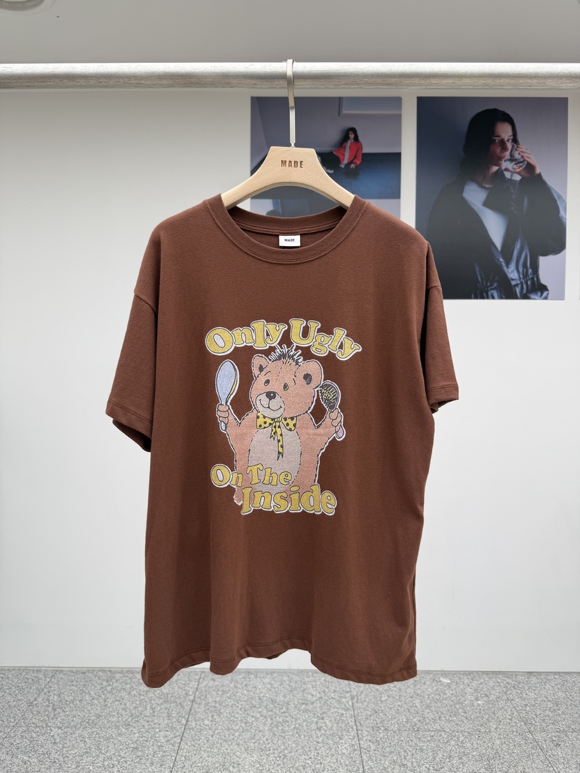 MADE-P東大門㊣代購女裝新款熱賣25秋冬時尚職業真品休閑T恤MADE-PT恤圖色2