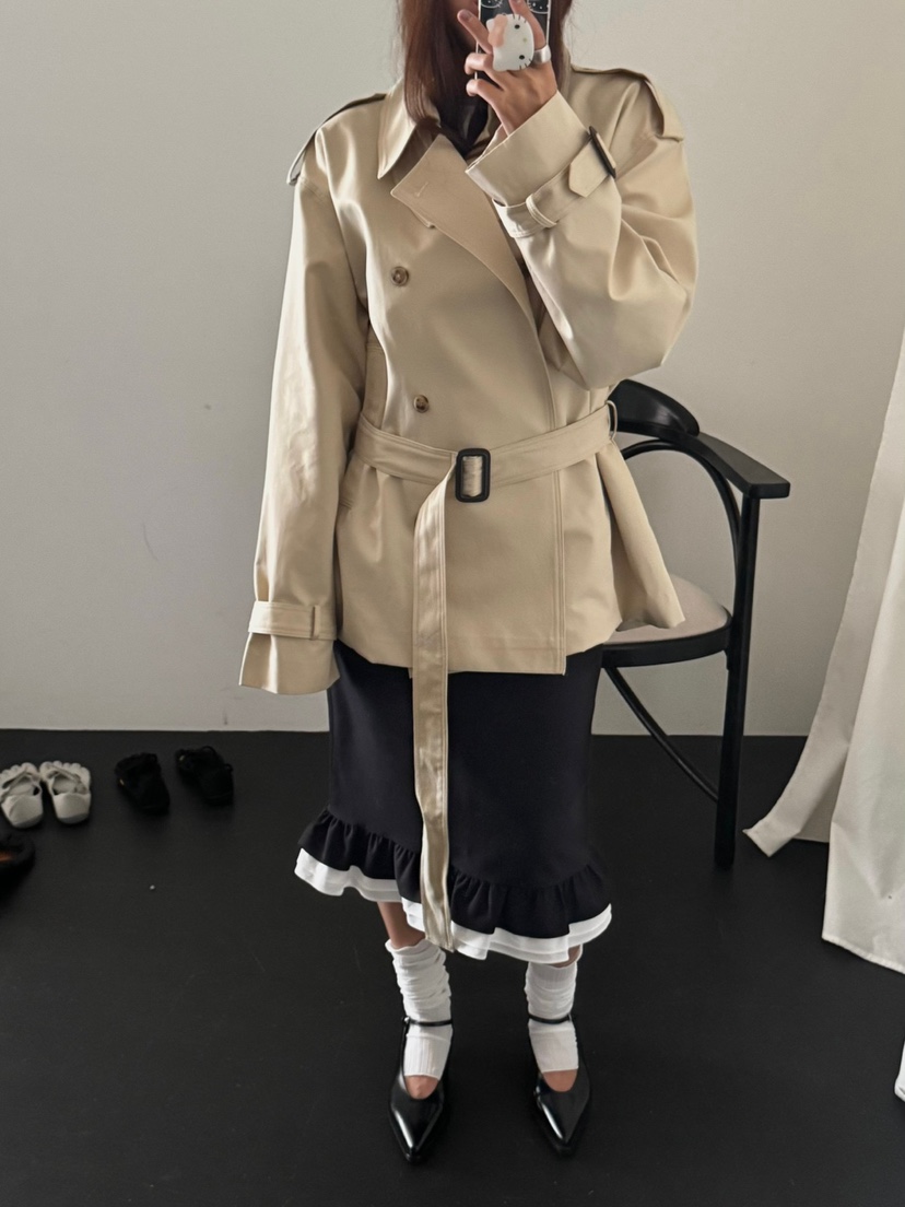 MADE-P東大門㊣代購女裝新款休閑時尚職業人氣熱賣夾克含腰帶MADE-P夾克