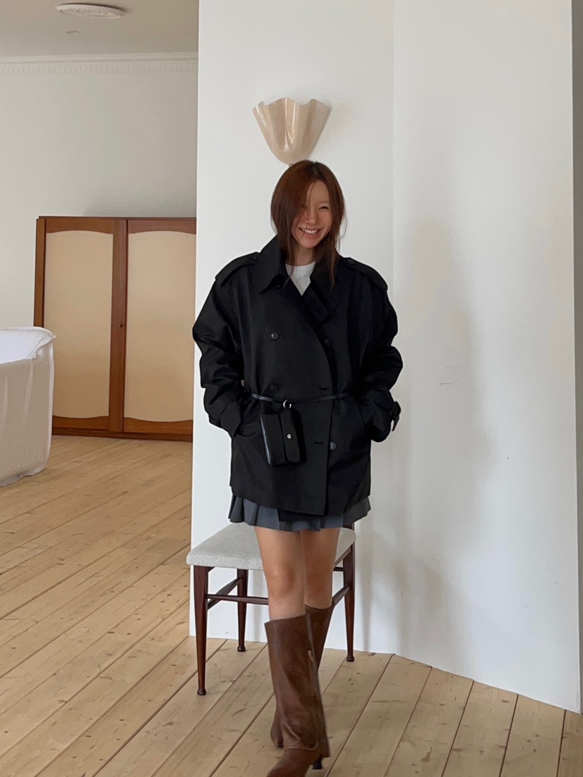 MADE-P東大門㊣代購女裝新款休閑時尚職業人氣熱賣夾克含腰帶MADE-P夾克