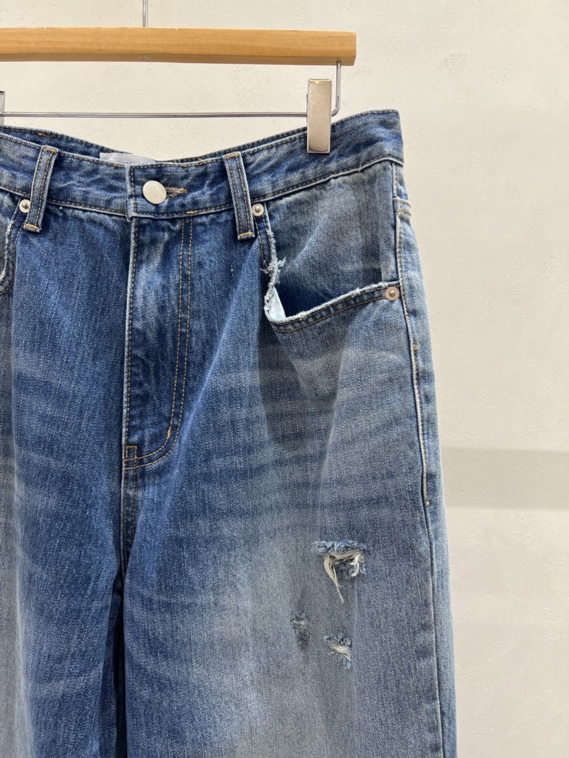 SHIRRING韓國代購㊣女裝新品時尚職業熱賣休閑25秋冬牛仔褲SHIRRING牛仔褲