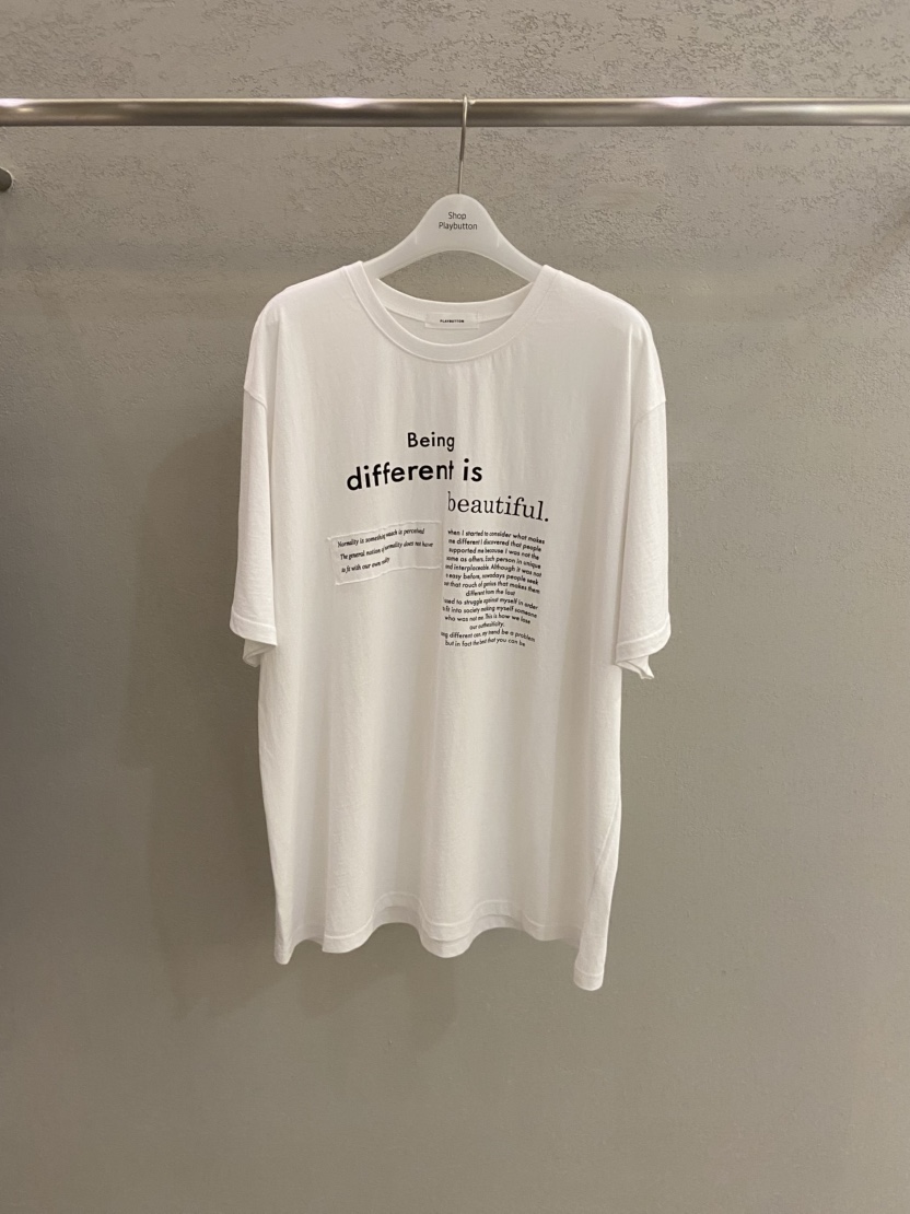 PLAYBUTTON-P東大門㊣直郵女士新品25秋冬職業休閑時尚T恤PLAYBUTTONT恤圖色2