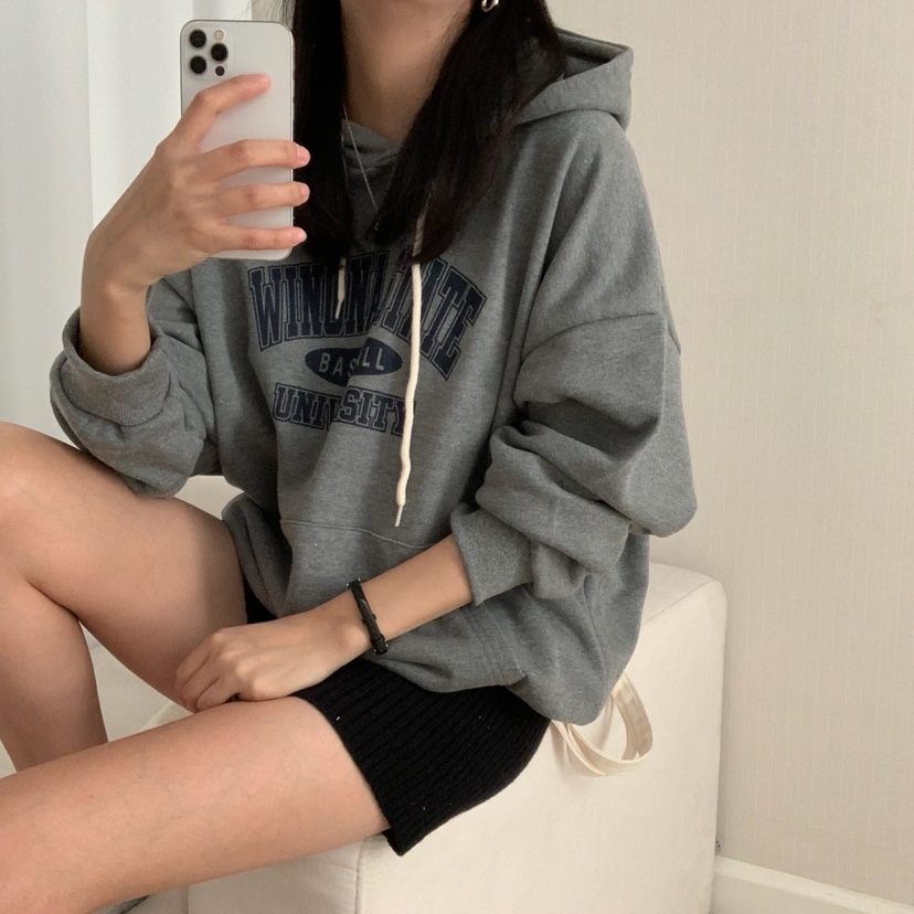 HELLO JINI東大門㊣實拍女裝新品時尚休閑人氣職業熱賣衛衣HELLO JINI衛衣