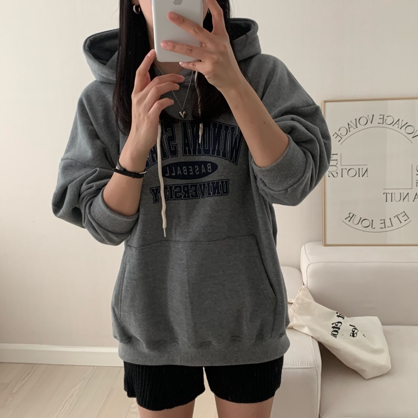 HELLO JINI東大門㊣實拍女裝新品時尚休閑人氣職業熱賣衛衣HELLO JINI衛衣圖色1