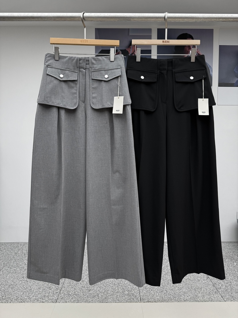 MADE-P東大門㊣直郵女裝新款真品人氣時尚推薦職業25秋冬休閑褲MADE-P休閑褲