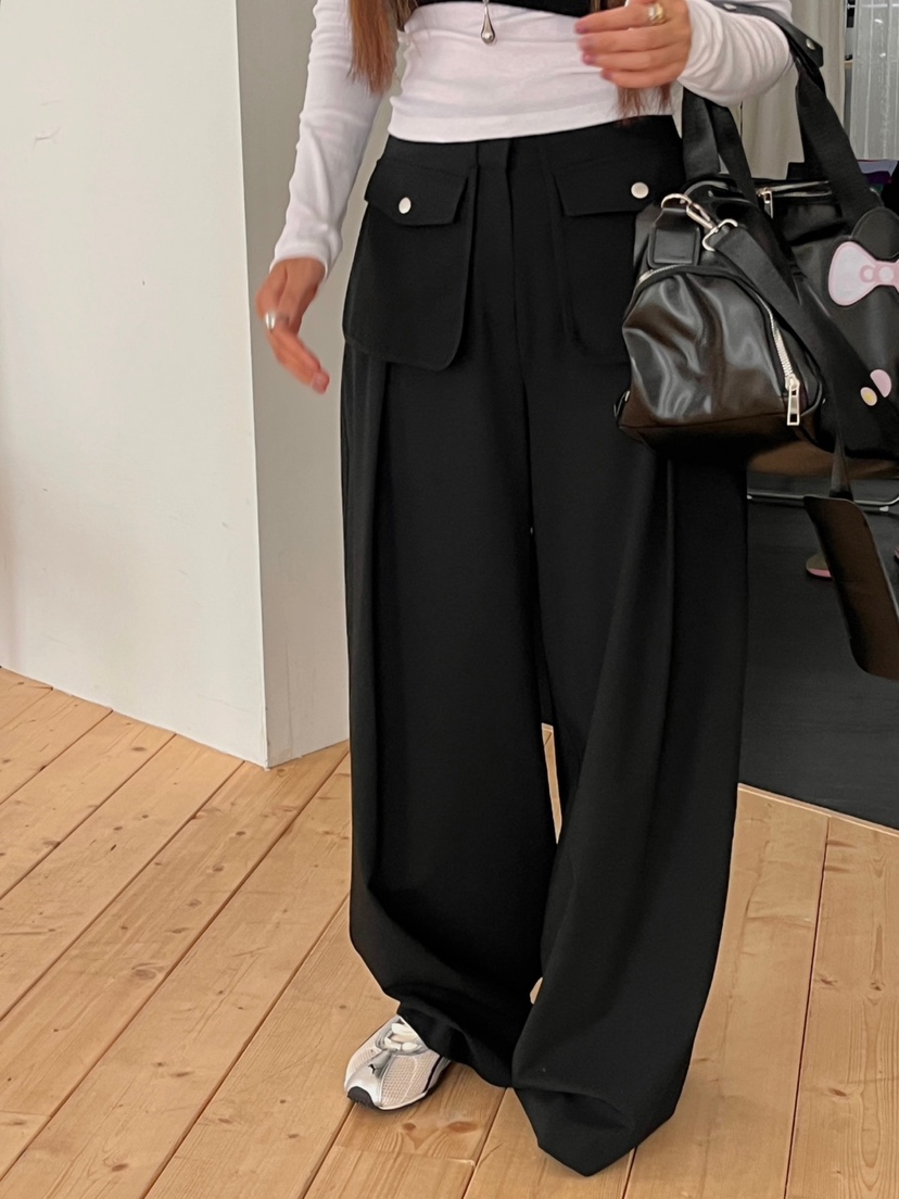 MADE-P東大門㊣直郵女裝新款真品人氣時尚推薦職業25秋冬休閑褲MADE-P休閑褲