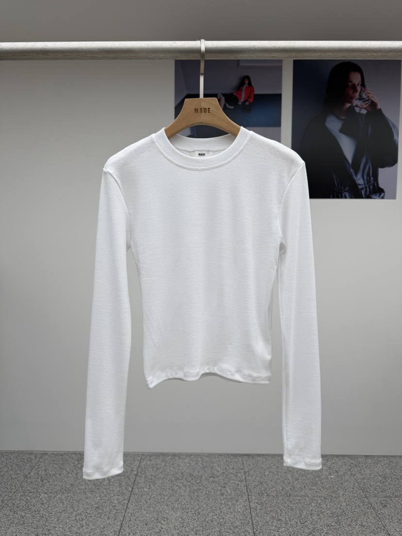 MADE-P韓國直郵㊣女裝新品職業真品休閑推薦熱賣人氣長袖T恤MADE-P長袖T恤圖色2