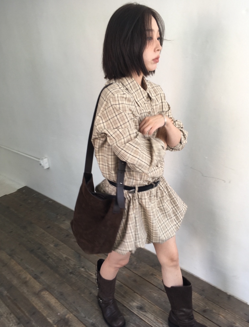 CEDARWOOD東大門㊣代購女士新款熱賣時尚25秋冬連衣裙不含腰帶CEDARWOOD連衣裙