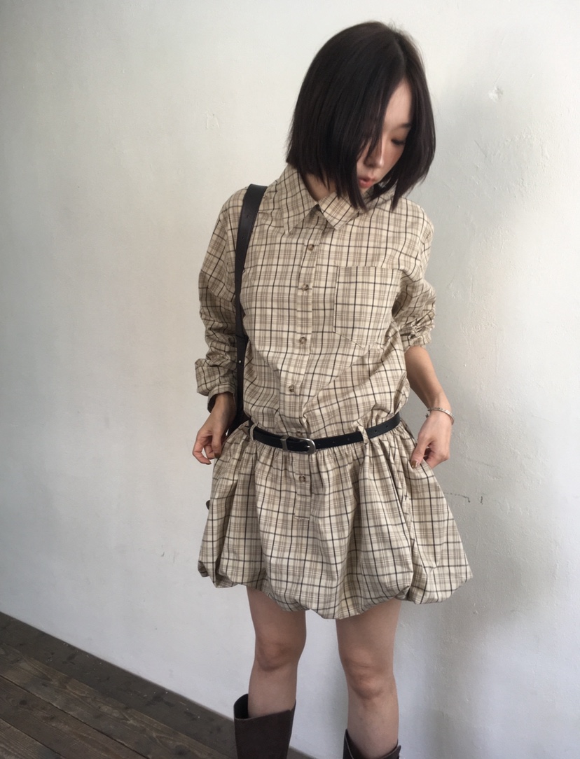 CEDARWOOD東大門㊣代購女士新款熱賣時尚25秋冬連衣裙不含腰帶CEDARWOOD連衣裙