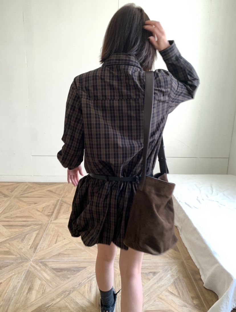 CEDARWOOD東大門㊣代購女士新款熱賣時尚25秋冬連衣裙不含腰帶CEDARWOOD連衣裙