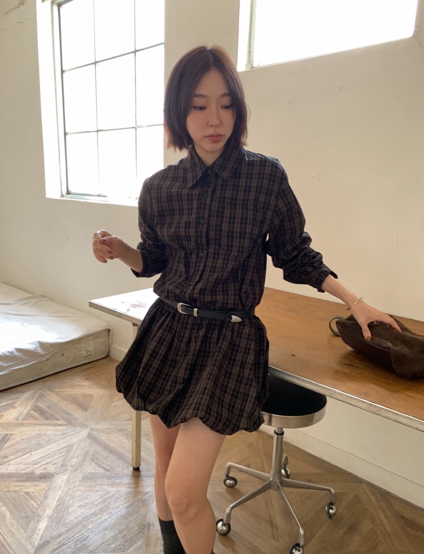 CEDARWOOD東大門㊣代購女士新款熱賣時尚25秋冬連衣裙不含腰帶CEDARWOOD連衣裙圖色2