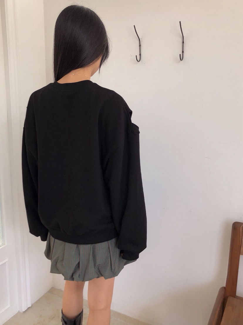 ZITTEN韓國代購㊣女裝新品25秋冬職業推薦熱賣時尚真品衛衣ZITTEN衛衣