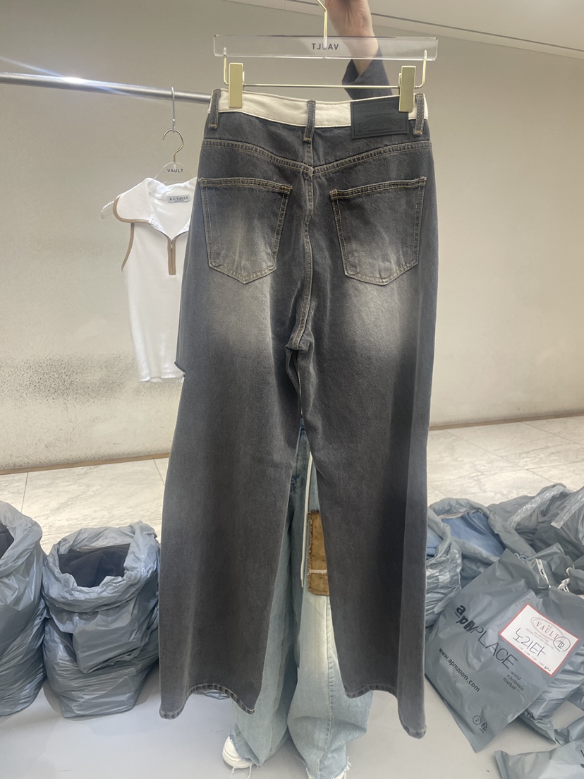 VAULT東大門㊣代購女裝新品25秋冬休閑時尚人氣熱賣推薦牛仔褲VAULT牛仔褲