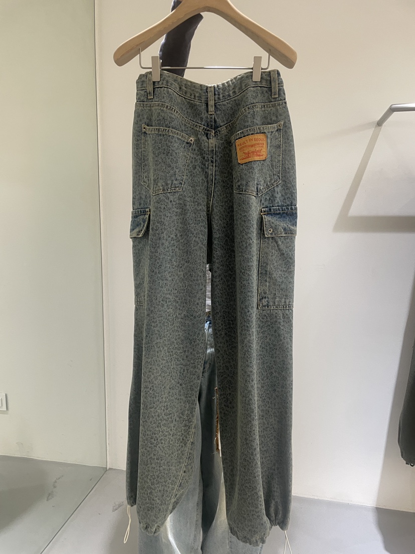 VAULT韓國直郵㊣女士新品人氣真品熱賣時尚職業休閑推薦牛仔褲VAULT牛仔褲