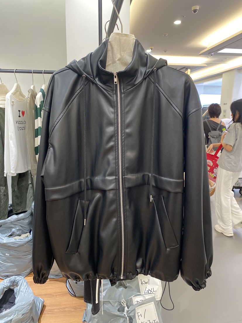 JADEMARKET東大門㊣實拍女士新款真品時尚25秋冬職業皮衣皮革JADE MARKET皮衣圖色1