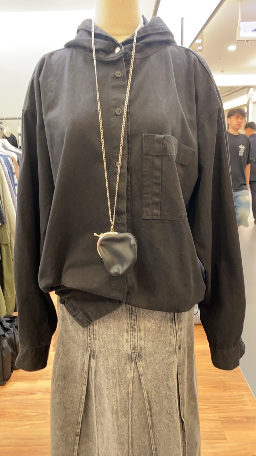 JADEMARKET東大門㊣代購女裝新品人氣時尚25秋冬夾克水洗連帽JADE MARKET夾克圖色3